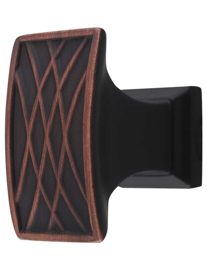 Aberdeen Cabinet Knob - 7/8 inchx 1 1/4 inch in Brushed Oil Rubbed Bronze.